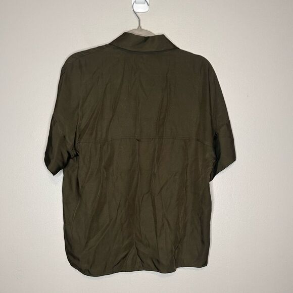 VINCE Utility Silk Blend Shirt NWT - Picture 2 of 5